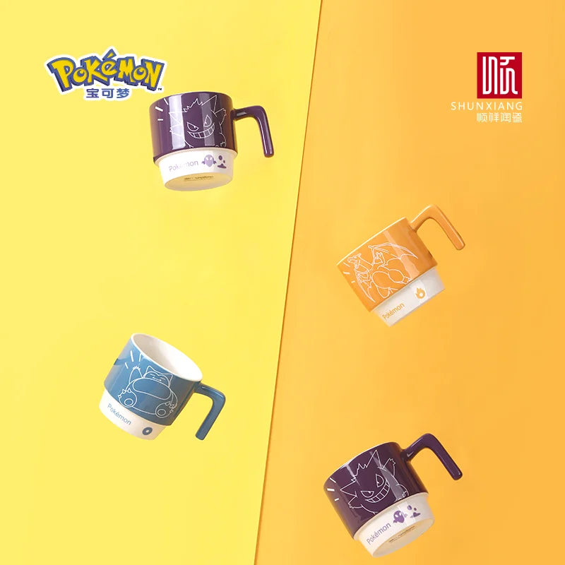 Tazze in Ceramica Pokémon SHUNXIANG, Impilabili, per Caffè, Latte, Tè, Colazione e Succhi, per Bambini