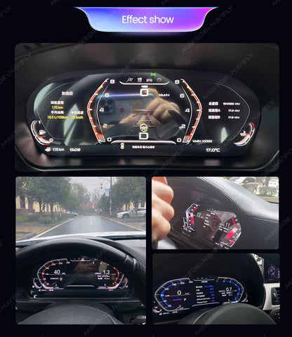 MEKEDE 11 Pollici LCD Digitale Intelligente Cruscotto Luce Blu Schermo Antiriflesso Per BMW Serie 3 E90 E91 E92 2005-2012 Tachimetro