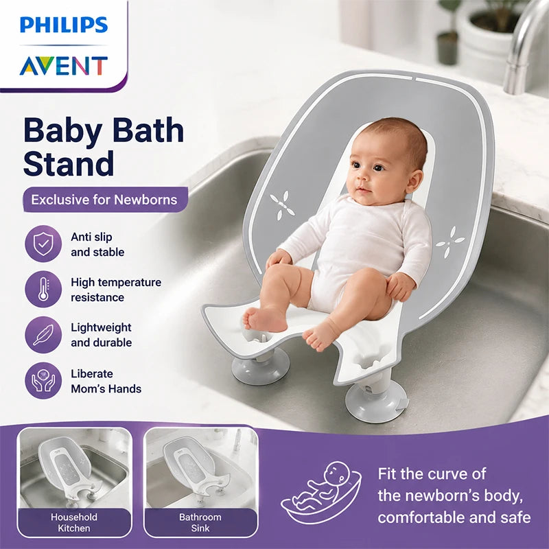 AVENT Tappetino Antiscivolo per la Pulizia del Bambino, Supporto per Cambio Pannolini Neonato, Adatto a Vari Lavabi e Lavandini