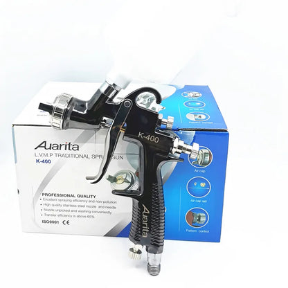 Pistola a Spruzzo di Alta Qualità Auarita K400 LVMP, Spruzzatore per Auto 1.4/1.7MM R500, Pistola per Verniciatura ad Alta Atomizzazione, Aerografo