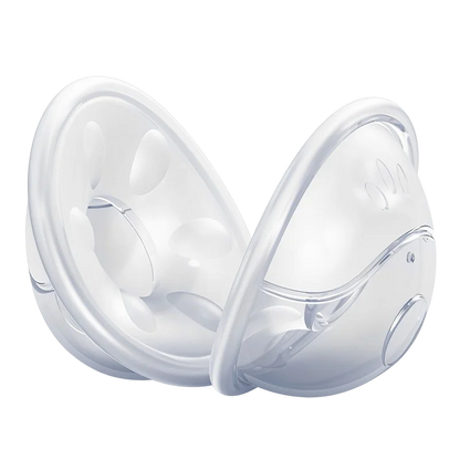 MAMIJOY MSB03 2 pezzi Salvaschermo indossabile per l'allattamento al seno Collettore manuale del latte materno Tazza di raccolta del latte con guscio del seno in silicone