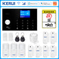 Sistema di Allarme KERUI WIFI GSM con Supporto per 3 Zone Cablate, Allarme Domestico Antifurto Compatibile con Tuya Smart, Sensore PIR 433MHz per Protezione di Sicurezza