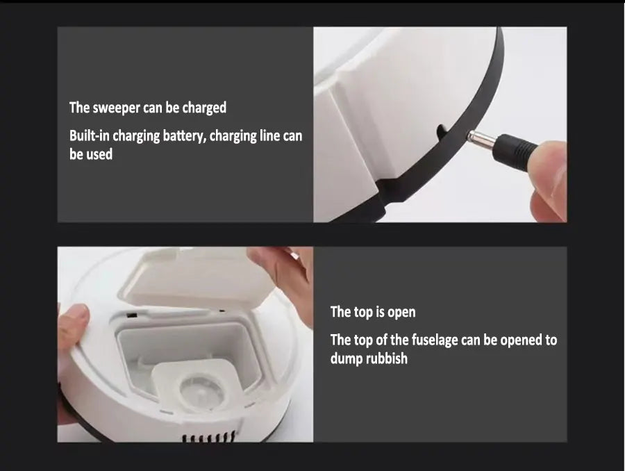 NUOVO USB Spazzare Robot Aspirapolvere Lavare 3 In 1 Smart Wireless 1500Pa Trascina Pulizia Spazzare Pavimento per Home Office