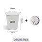 200 bicchieri di carta usa e getta da 250 ml con coperchi, con tazze da caffè personalizzabili con logo personalizzato per eventi e feste