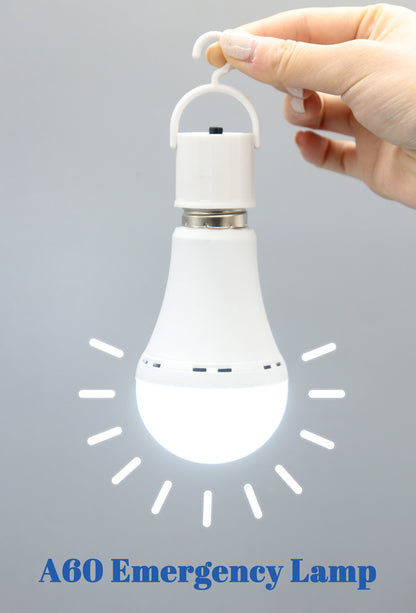 Lampadina LED ricaricabile E27 7W 1500mAh 220V 110V Lampadina di emergenza per alimentazione domestica Lampada da giardino per portico da campeggio in guasto all'aperto
