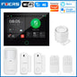 FUERS Sistema di Allarme Domestico 4G con Schermo TFT da 7 Pollici G70 Sistema di Allarme Antifurto Wireless GSM WiFi Compatibile con Tuya Smart