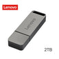 Chiavetta USB Lenovo Mini ad alta velocità, in metallo, resistente e portatile, con capacità di archiviazione di 2 TB/1 TB/512 GB/256 GB/128 GB, ideale per PC, laptop e sistemi audio per auto.