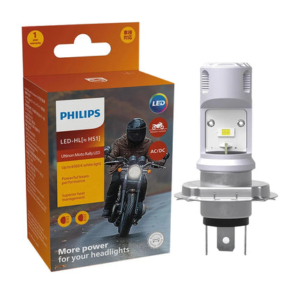 Philips HS1 Faro LED Motore 6500K Lampada Bianca LED Luminoso Moto Fascio Alto Basso 12V PX43t Moto Lampadina 11636UMRX1