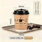 50 bicchieri di carta kraft usa e getta da 8/10/14oz, a doppia parete, isolati, per caffè, tè, latte e succhi, ideali per caffetterie e negozi.