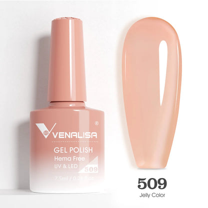 VENALISA Smalto gel per unghie da 7,5 ml Sparkle Glitter Diamante Brillante Colori estivi Semi permanente Soak off Vernice gel per unghie UV LED