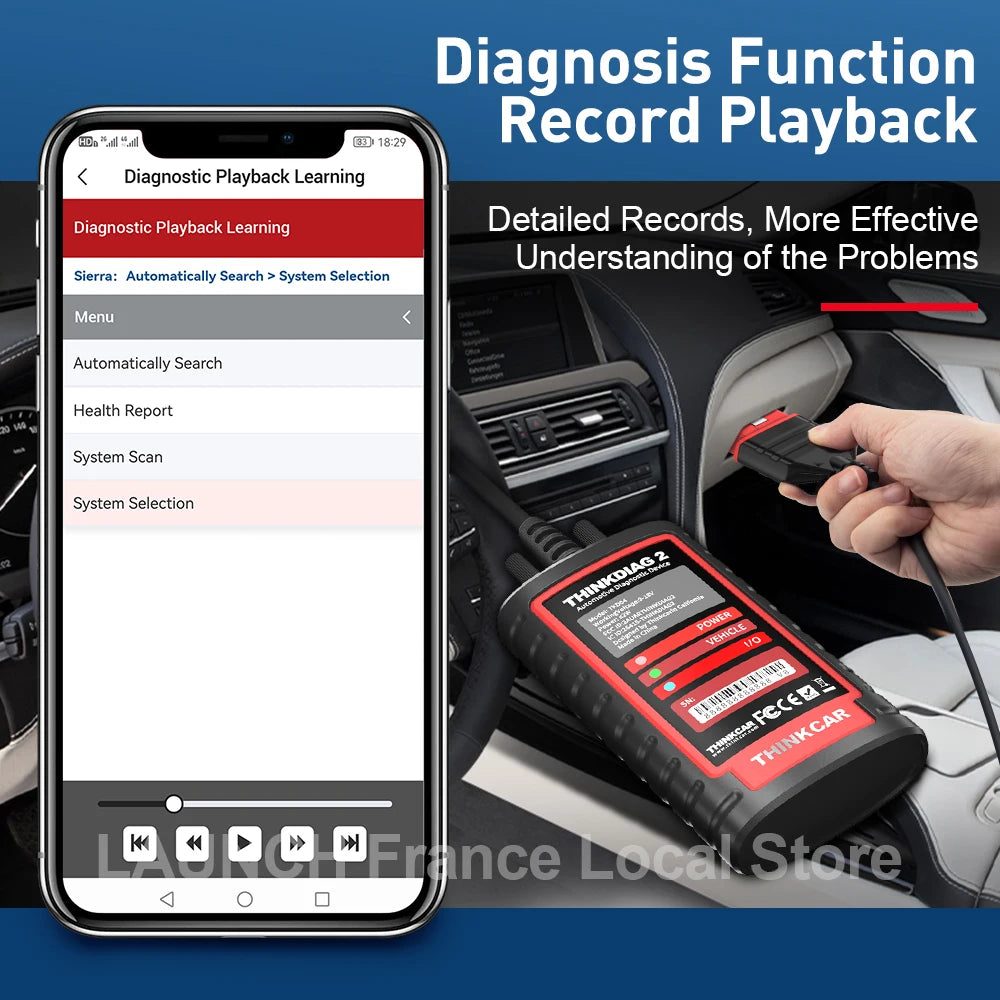 Thinkdiag 2 Ediag Plus Strumenti Diagnostici OBD2 con Protocollo CAN FD, Bluetooth, Codifica ECU, Test Attivo, Scanner OBD2 per Tutti i Sistemi