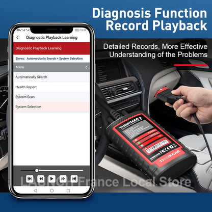 Thinkdiag 2 Ediag Plus Strumenti Diagnostici OBD2 con Protocollo CAN FD, Bluetooth, Codifica ECU, Test Attivo, Scanner OBD2 per Tutti i Sistemi