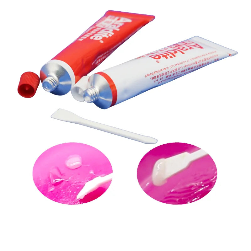 Colla Epossidica Araldite 5 Min, Adesivo a Rapida Asciugatura, Forte Tenuta, Impermeabile per Riparazione di Metallo, Ceramica, Vetro e Gioielli, 25g 60g