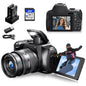 Fotocamera Digitale con Zoom Ottico 12X, 4K, WiFi, HD, 72MP, Avanzata, 270° °   Schermo Ribaltabile Autofocus Principiante/Principiante Selfie Macro