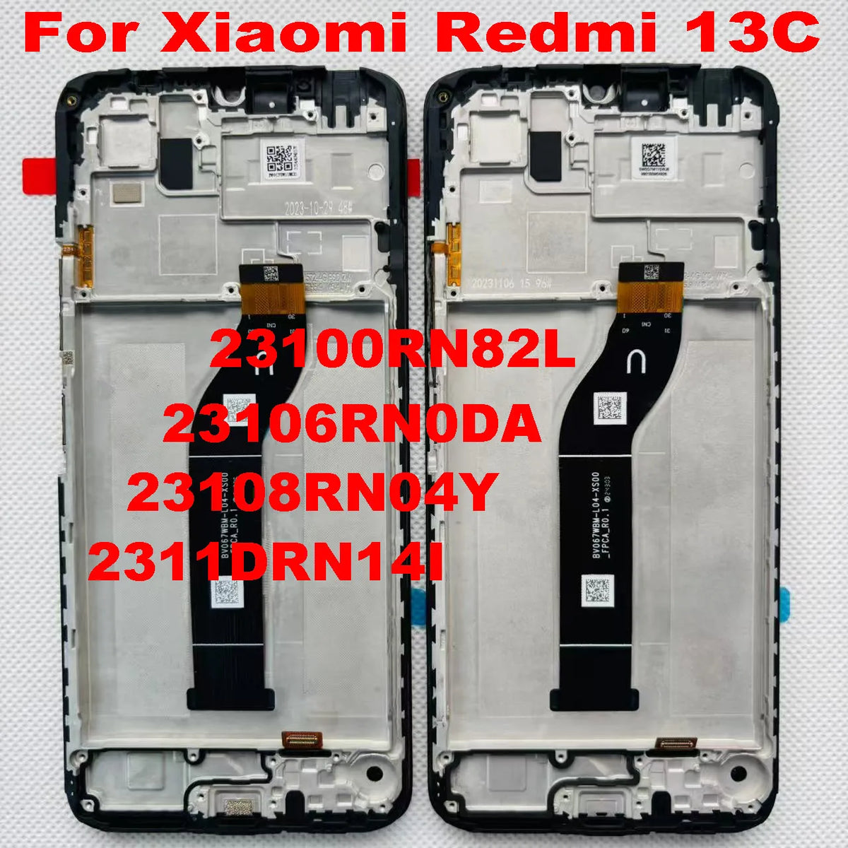 6.74 '' Nuovo Originale Per Xiaomi Redmi 13C 4G 5G Poco C65 Display LCD Touch Screen Digitizer Telaio Per Xiaomi Poco M6 5G parti LCD