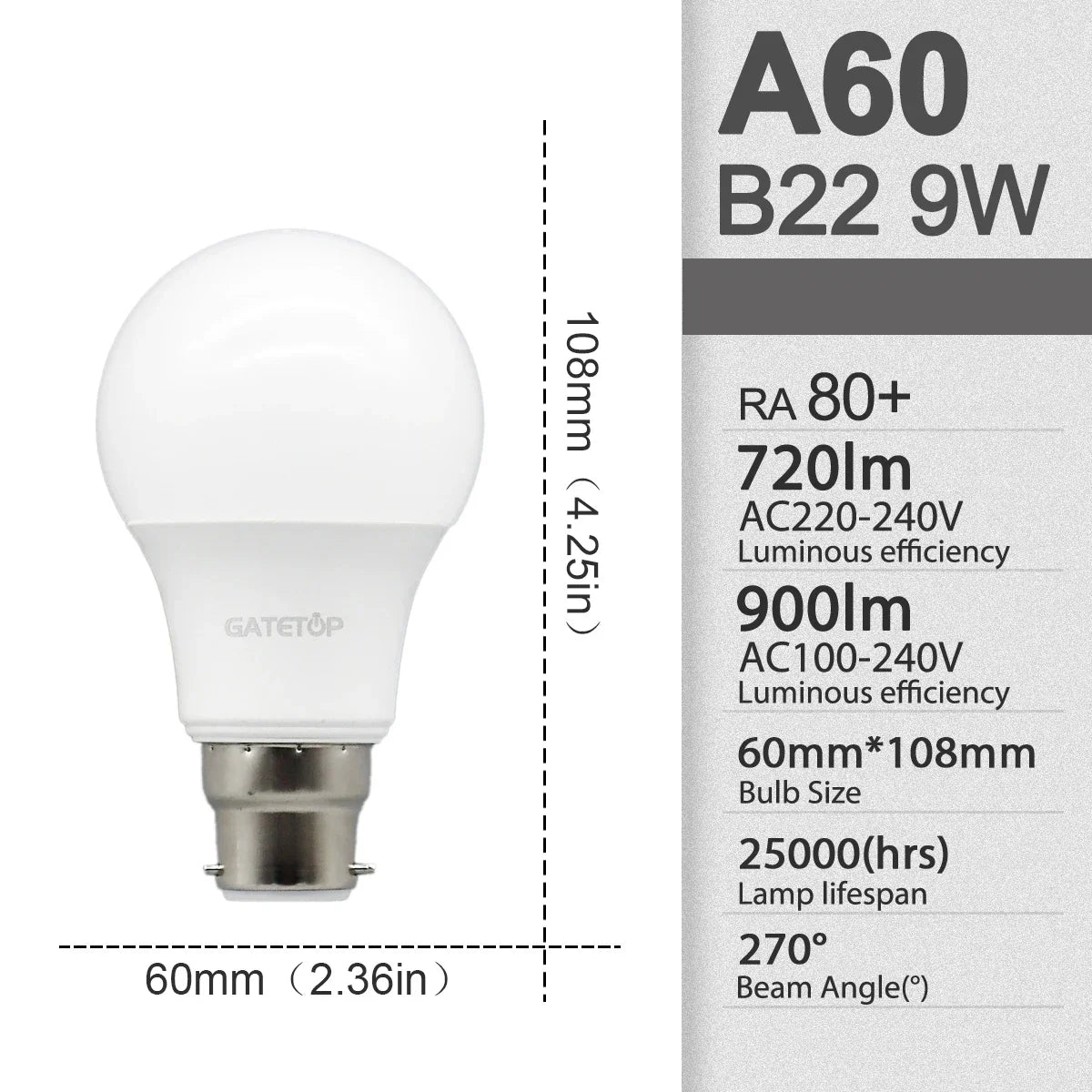 10 Pezzi Lampadine LED E27 B22 da 24W 20W 18W 15W 12W 10W 3W, AC 220V 110V 3000K 6000K, Lampada per Soggiorno e Casa