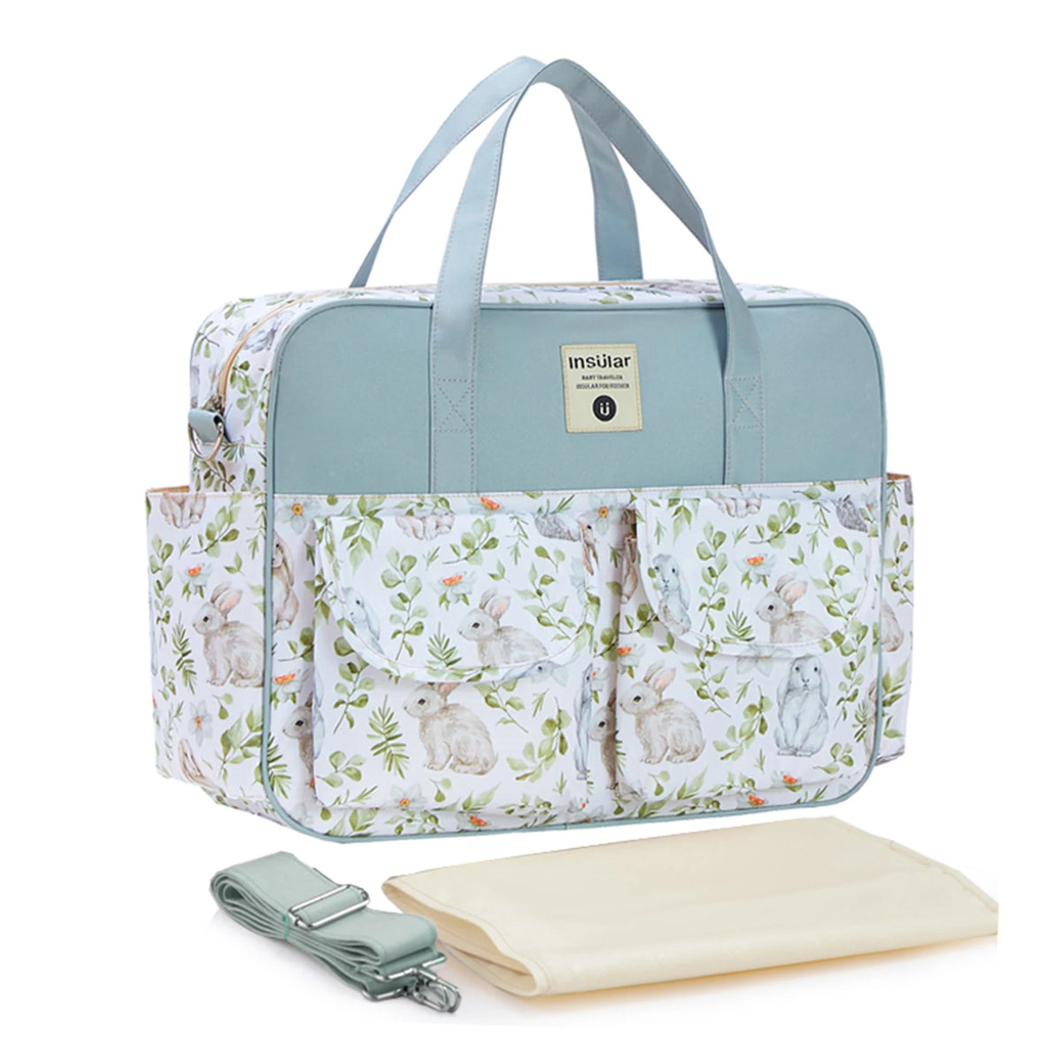 Borsa per pannolini impermeabile di nuovo stile borsa da viaggio Messenger di grande capacità borse multifunzionali per passeggino madre maternità