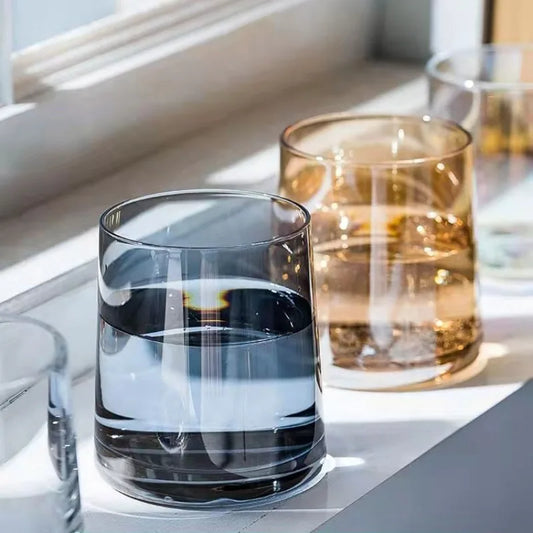 Set di tazze di vetro ad alta estetica per la casa, succo di whisky, bicchieri, hotel, motel, bicchieri multiuso per acqua potabile all'ingrosso