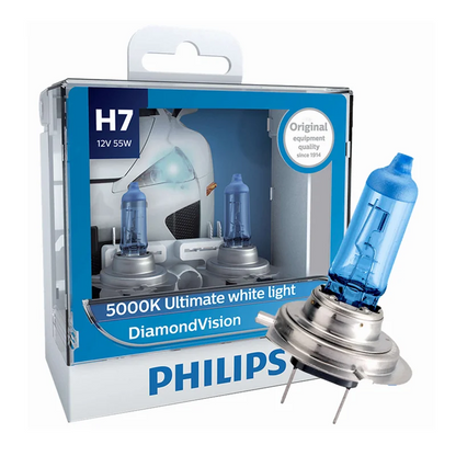 Philips H4 H7 H11 HB3 HB4 H8 H1 H3 9005 Crystal Vision Faro alogeno per auto 4300K Bianco brillante 5000K Diamond Vision Lampade automatiche