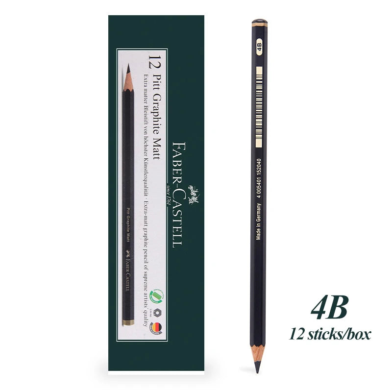 Faber-Castell 8/12pcs Set Matte Sketch Pencil Art Graphite per schizzo Black Lead Writing Drawing matite di grafite forniture