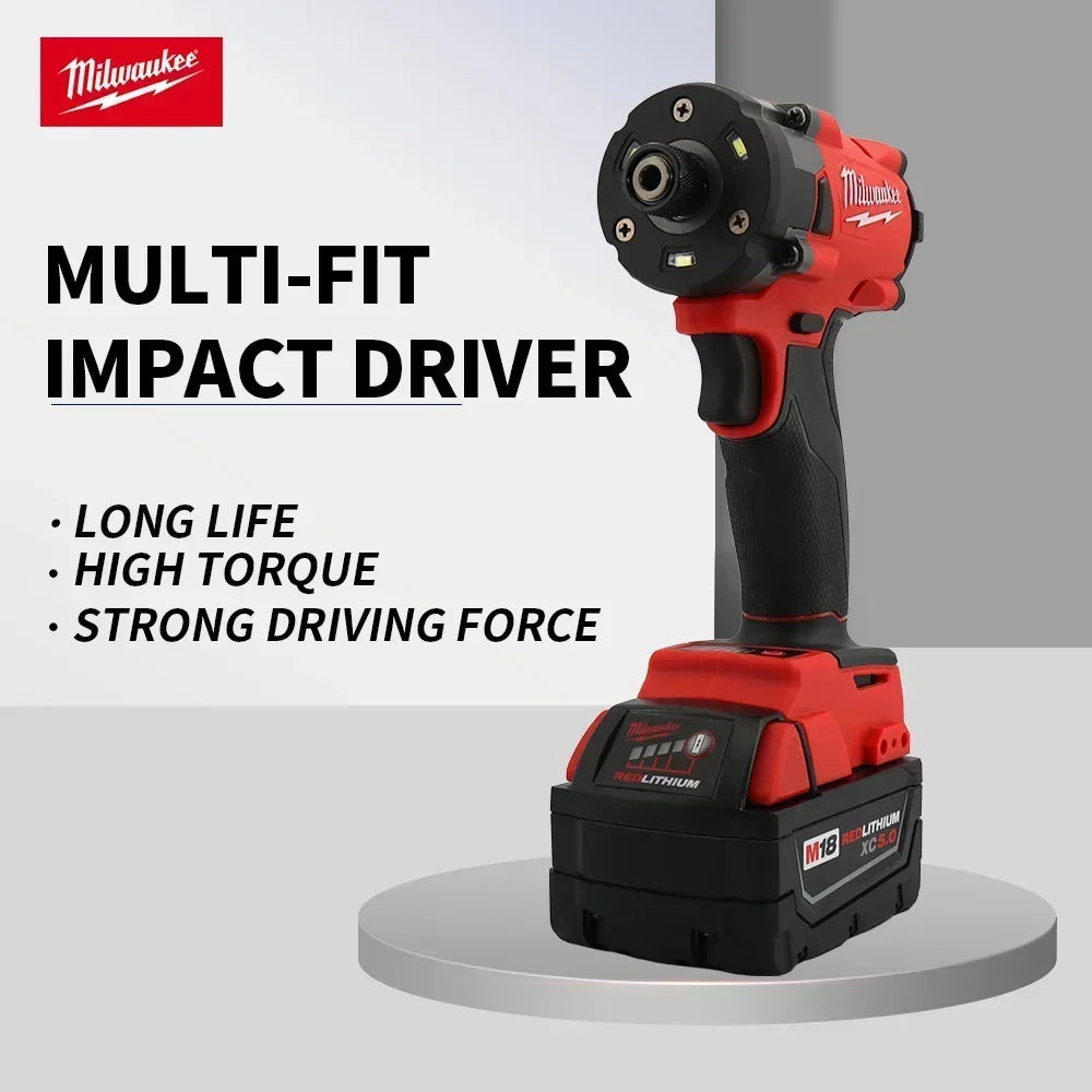 Nuovo Avvitatore a Impulsi Brushless Originale Milwaukee M18 1/4" Hex 18V ad Alta Coppia, Utensile Elettrico Compatto Senza Fili per Avvitare Vite
