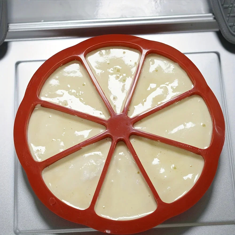 Set di stampi triangolari in silicone per torte - adatti a teglie da forno antiaderenti con 8 cavità, ideali per brownies, pancake, cupcake, ecc.