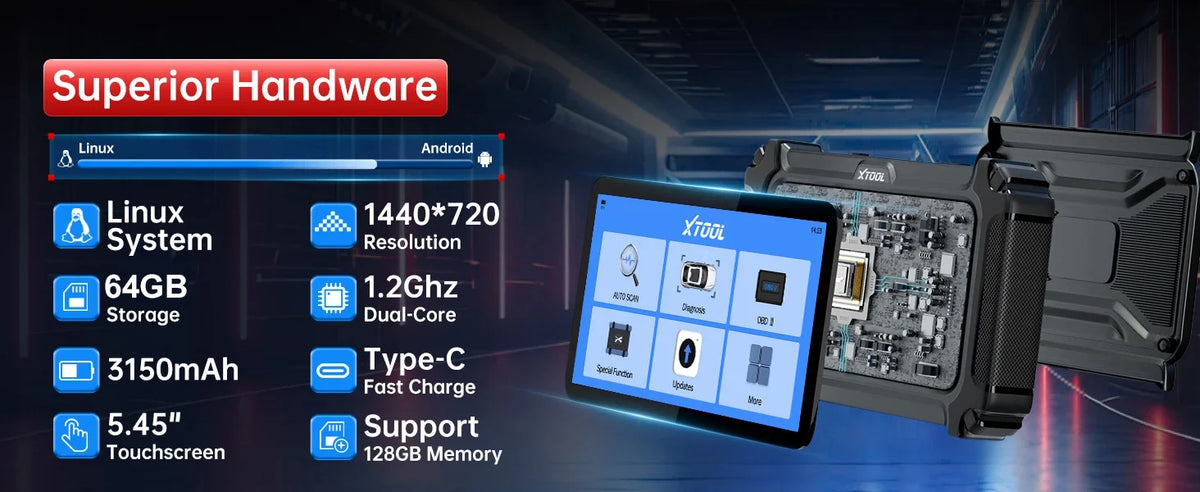 XTOOL InPlus IP500 per BMW, Aggiornamento Gratuito a Vita, Scanner Diagnostico Auto IP500, Test Attivo ECU, Scanner OBD2 per Tutti i Sistemi BMW, Mini, Rolls Royce, Strumenti Diagnostici Auto, 23+ Servizi, Lettore di Codici