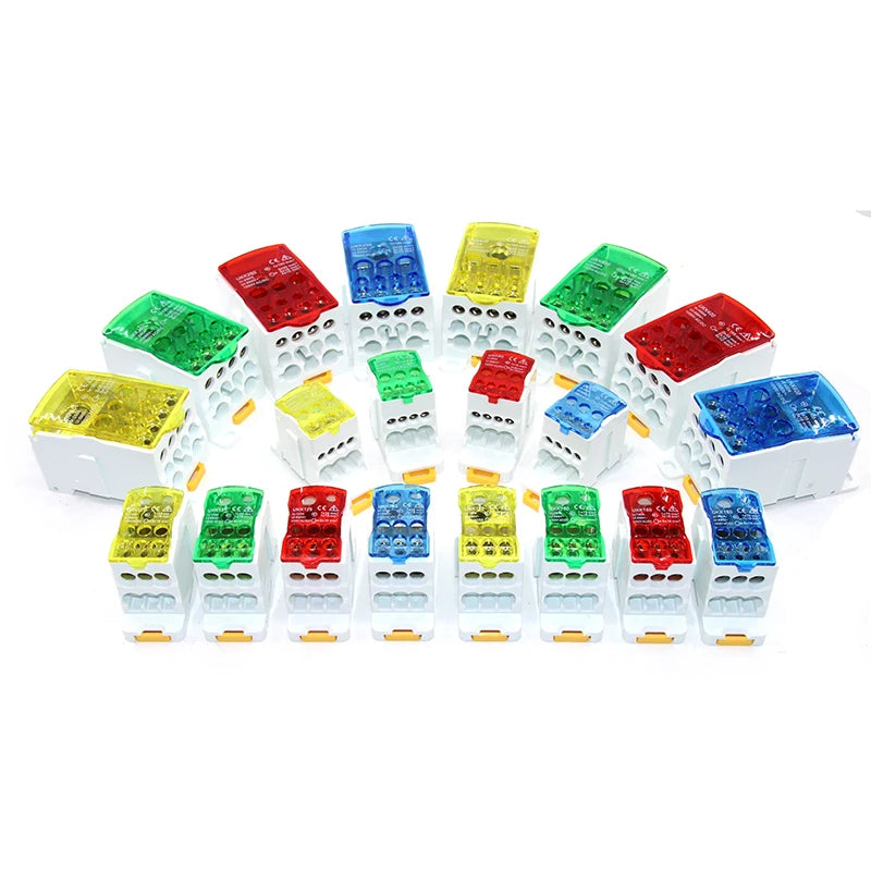 Elettrico Split Morsettiera su Guida Din Scatola di Giunzione Cavo di Alimentazione Connettore Elettrico UKK80A 125A 160A 250A 400A 500A