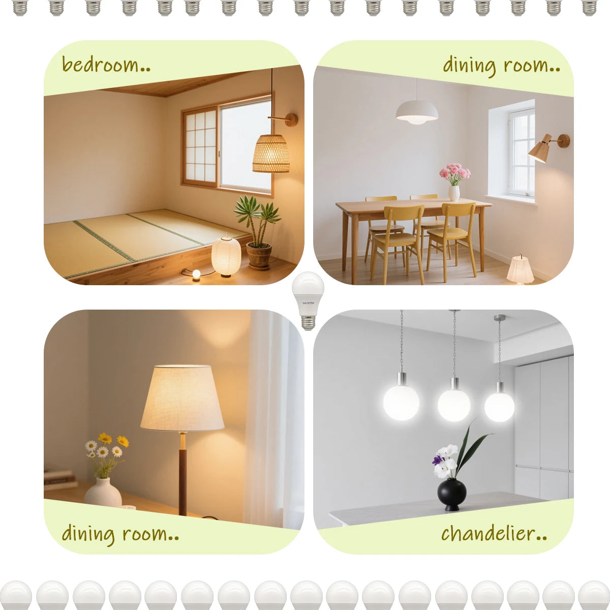 Confezione da 1-10 Lampadine LED 15W 120V 220V 3000K 4000K 6000K Luce Diurna CRI80 Senza Sfarfallio per Illuminazione Domestica Camera da Letto