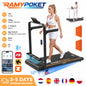 Tapis roulant con inclinazione del 9%, silenzioso, 2.5HP, 1-10km/h, APP e LED, tapis roulant con maniglia, tapis roulant per casa, 150kg