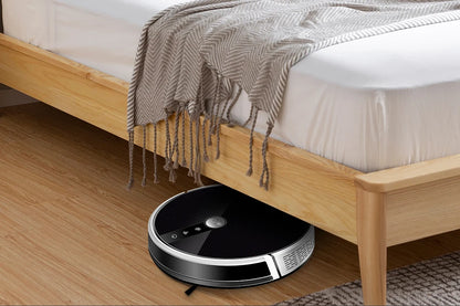 LIECTROUX C30B Robot Aspirapolvere con Navigazione AI, Partizione Intelligente, App WiFi, Aspirazione 6000Pa, Lavaggio a Secco e Umido, Disinfezione