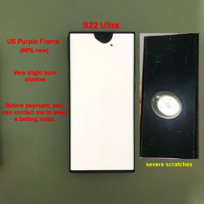 Display Super AMOLED per Samsung Galaxy S22 Ultra LCD SM-S908 S908U S908E, Schermo Touch Digitizer di Ricambio con Difetti