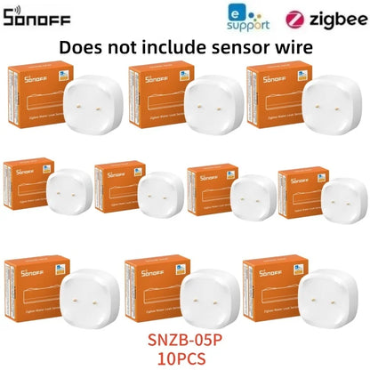 SONOFF SNZB-05P Sensore di perdite d'acqua Zigbee Sonoff, Rilevatore d'acqua con avvisi in tempo reale, Notifiche multiple, Supporto esteso