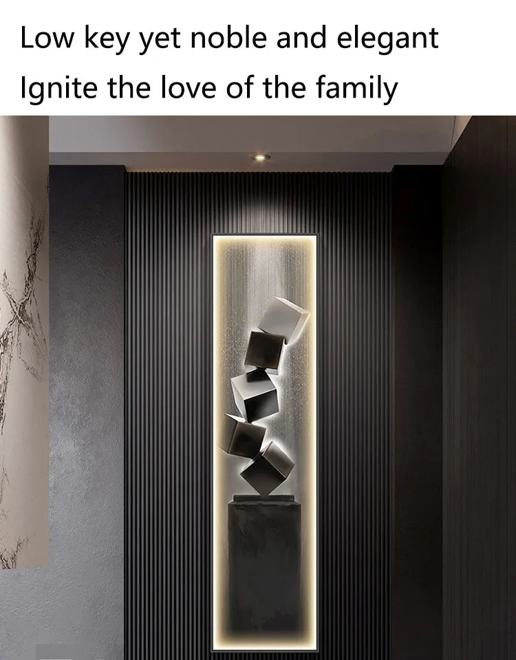 Lampada da Parete a LED Moderna di Lusso, Decorazione per Ingresso, Quadro Sottile da Parete, Lampada da Corridoio di Alta Gamma