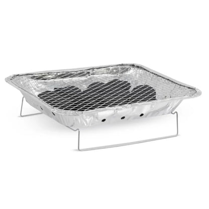 2 CONFEZIONI BARBECUE A CARBOLE ISTANTANEO CM31X21X5 USAE GETTA-CARBONE Monouso Istantaneo con Griglia in Metallo, Carbone Vegetale ad Accensione Rapida, BBQ Portatile per Campeggio, Picnic e Spiaggia, Uso Esterno