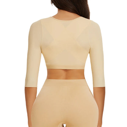 Shaper Top per le donne Flabby Braccia Compressione Post Chirurgia Chiusura frontale Reggiseno Canotta corta Shapewear Supporto per la schiena Body Shaper