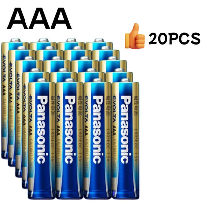 Panasonic 1.5V AA AAA # Batteria Alcalina Evolta LR6 LR03 a Lunga Durata Anti-Perdita per Serrature Intelligenti, Telecomandi e Giocattoli