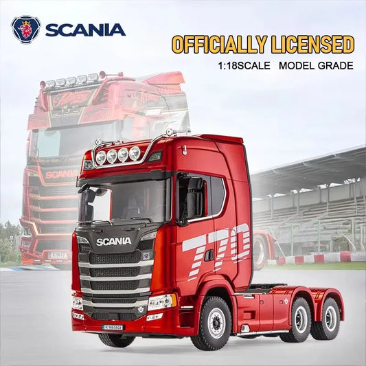 Camion Telecomandato HUINA 1501 4WD, Semirimorchio RC, Trattore Pesante con Luci e Suoni, Veicolo Fuoristrada 4X4, Modellino Giocattolo