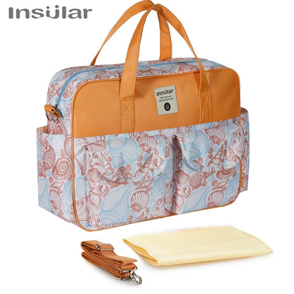 Borsa per pannolini impermeabile di nuovo stile borsa da viaggio Messenger di grande capacità borse multifunzionali per passeggino madre maternità