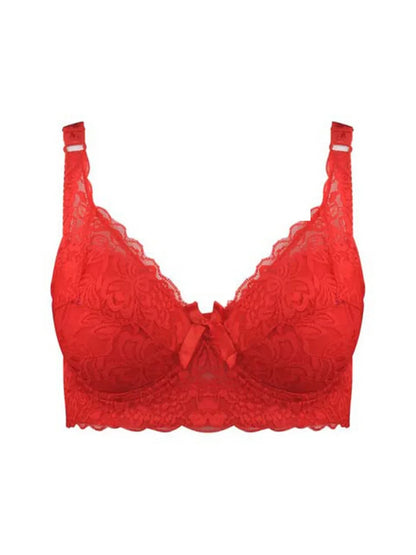 Reggiseno sottile a copertura totale, senza ferretto, regolabile, in pizzo, per taglie forti, copri seno, coppe B C D, reggiseno in pizzo taglie grandi 2028