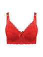 Reggiseno sottile a copertura totale, senza ferretto, regolabile, in pizzo, per taglie forti, copri seno, coppe B C D, reggiseno in pizzo taglie grandi 2028