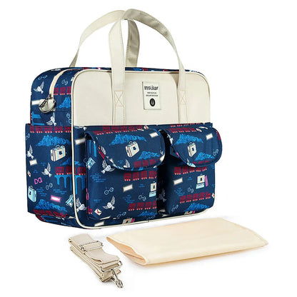 Borsa per pannolini impermeabile di nuovo stile borsa da viaggio Messenger di grande capacità borse multifunzionali per passeggino madre maternità