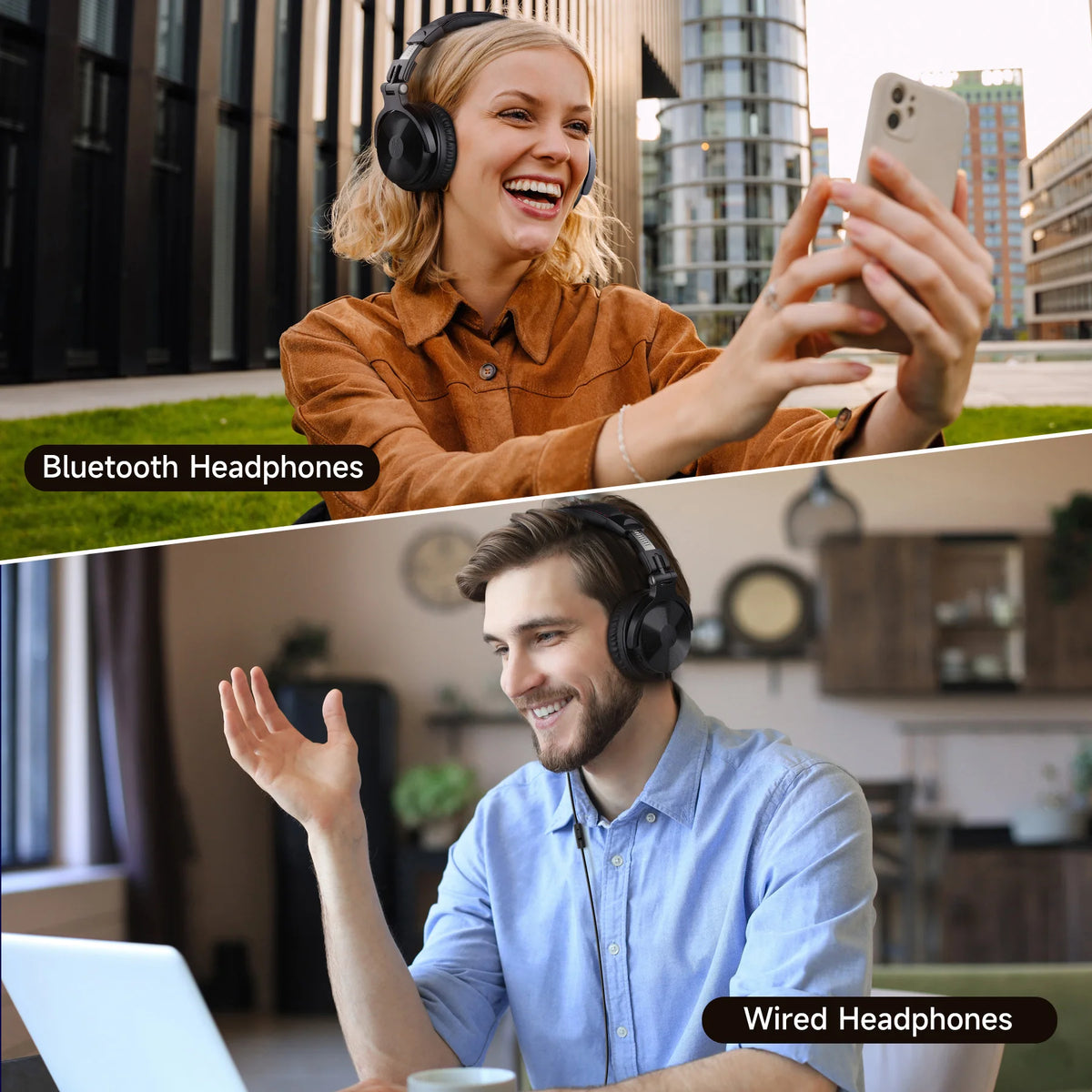Oneodio Upgrade Pro C Cuffie wireless Bluetooth 5.2 Over Ear Type C Sport Auricolare Bluetooth con microfono Audio ad alta risoluzione 110 ore