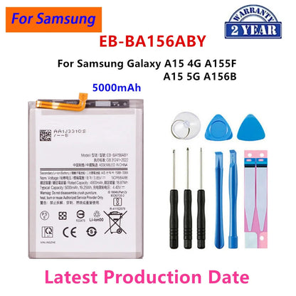 Batteria EB-BA336ABY EB-BA166ABY EB-BA546ABY per Samsung Galaxy A33 A53 A25 A13 5G /A15 A16 A24 4G 5G / A42 A72 A32 A54 A35 5G