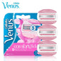 Gillette Venus Lama di rasoio da barba a 3 strati Testine di ricambio per lama di rasoio da barba Barra di sapone spa incorporata per la rasatura del corpo delle donne