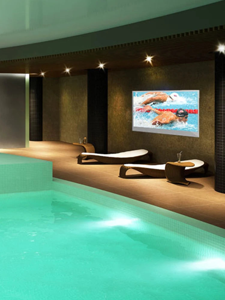 Souria Specchio Intelligente da 32 Pollici con Televisore Impermeabile per Bagno d'Hotel, Design di Lusso, Android, Sintonizzatore TV ATSC DVT-T, T2, C DTV