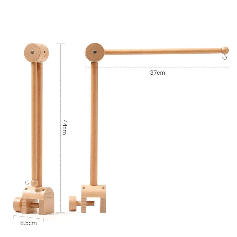 Carillon girevole per neonati Culla Imitazione Colore legno Appeso Sonaglio Bambino Lenitivo Giocattoli musicali 0-12 mesi Regalo per bambini