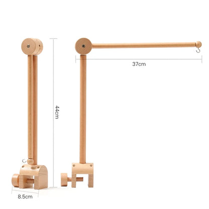 Carillon girevole per neonati Culla Imitazione Colore legno Appeso Sonaglio Bambino Lenitivo Giocattoli musicali 0-12 mesi Regalo per bambini