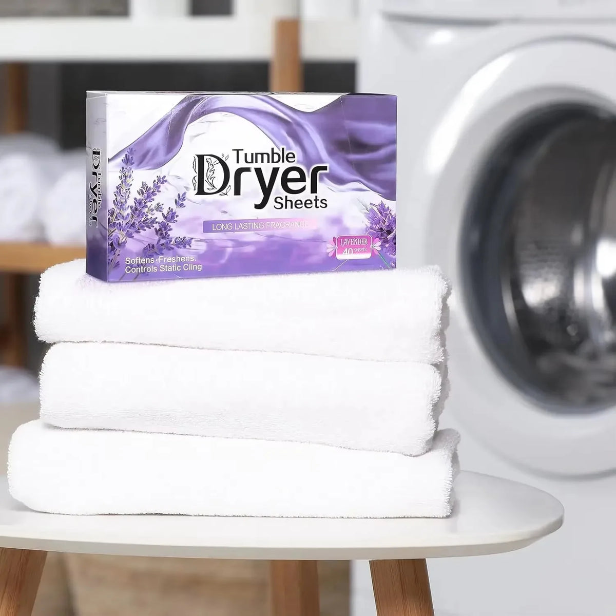 Fogli per asciugatrice Ammorbidente per tessuti naturali sfusi Pianta Lavanda Ammorbidente per bucato Naturalmente Pulizia di abbigliamento per animali domestici Compresse per aromaterapia
