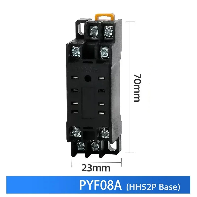 10 pz per relè di controllo miniaturizzati all'ingrosso piccolo relè intermedio AC 12V DC C24 AC220 HH52P HH53P HH54P HH62P HH63P HH64P